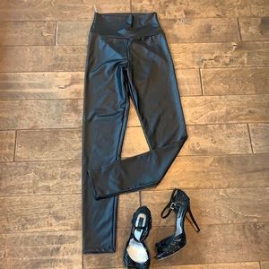 Image Nation • FAUX LEATHER BLACK LEGGINGS • Size M • NEVER BEEN WORN • NWT